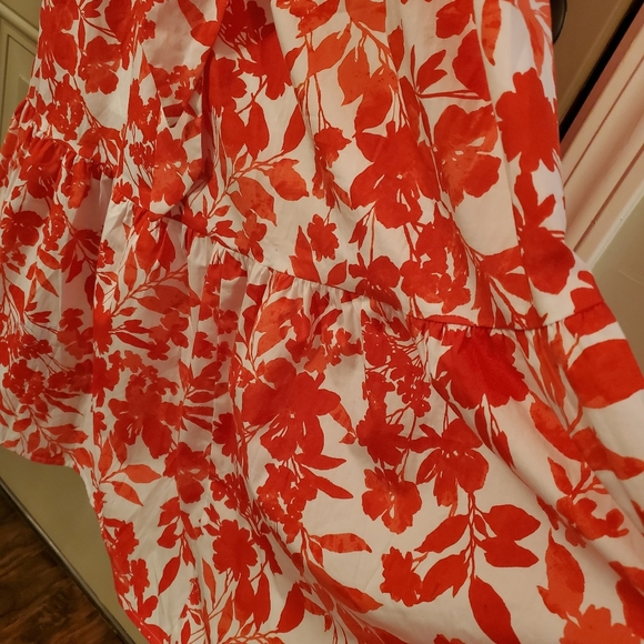 Lane Bryant Dress NWT| Red & White Floral 4 Ways to Wear Maxi Dress | Si… - Picture 4 of 8